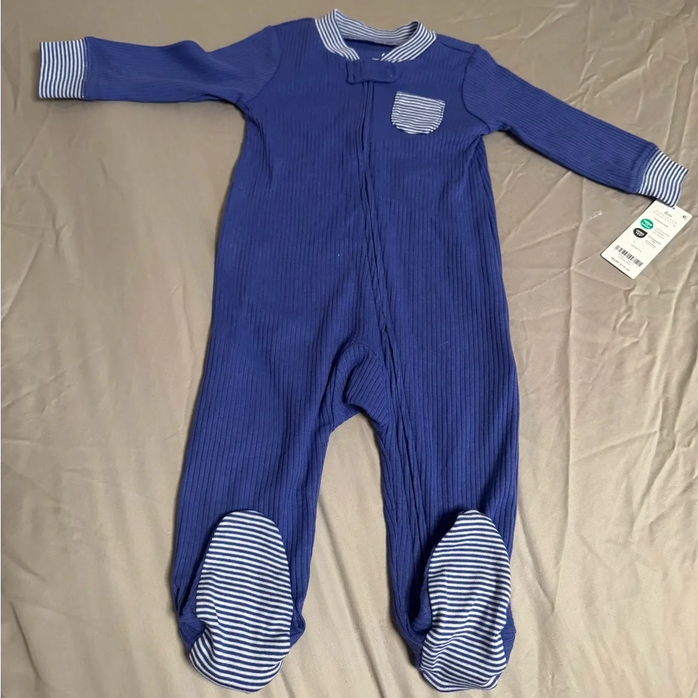Carter's Baby Striped 2-Way Zip Sleep & Play Pajamas